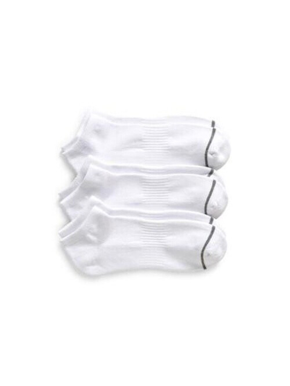 Nordstrom Men's 3-Pack Everyday Ankle Socks White Cotton , One size